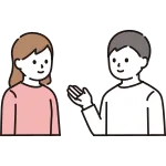 Two People Having A Conversation SVG Icon